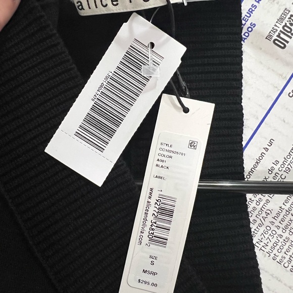 NWT Alice & Olivia Black Kiki Cut Out Sleeveless Dress Size Small $295 - Picture 5 of 5